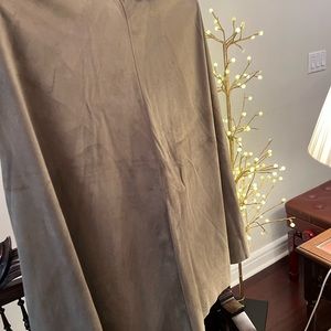 Zara green suede skirt